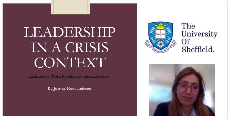 Presenting at Sheffield University IWP Research Club